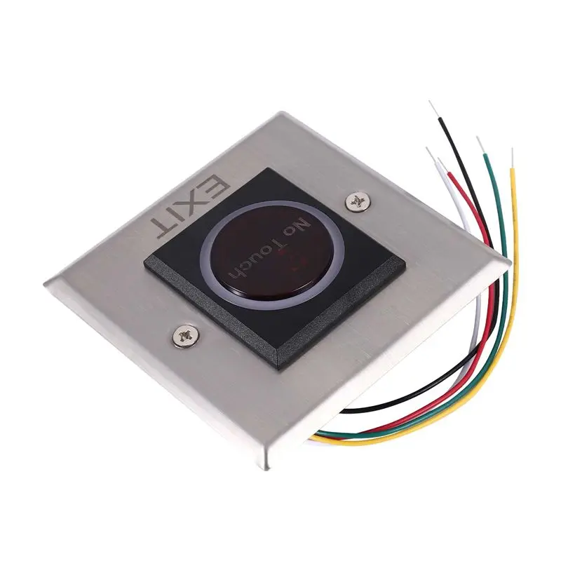 

FULL-Infrared Sensor Switch No Contact Contactless Switches Door Release Exit Button With LED Indication