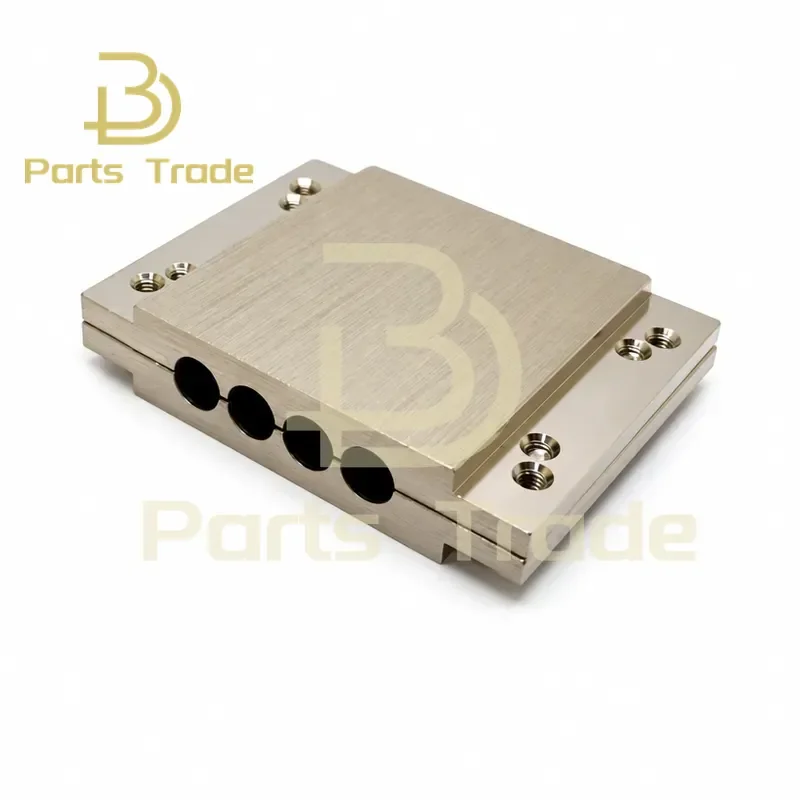 4 Hole Aluminum Mounting Plate Heat Pipe Clamp for Fixed Chassis Nickel Plated Aluminum Heat Conduction Plate