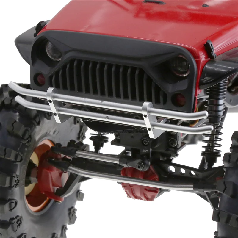 

Отличный металлический передний и задний бампер для 1/10 RC Crawler Axial TRX4 SCX10 90046 90047, обновленные запасные части, аксессуары S