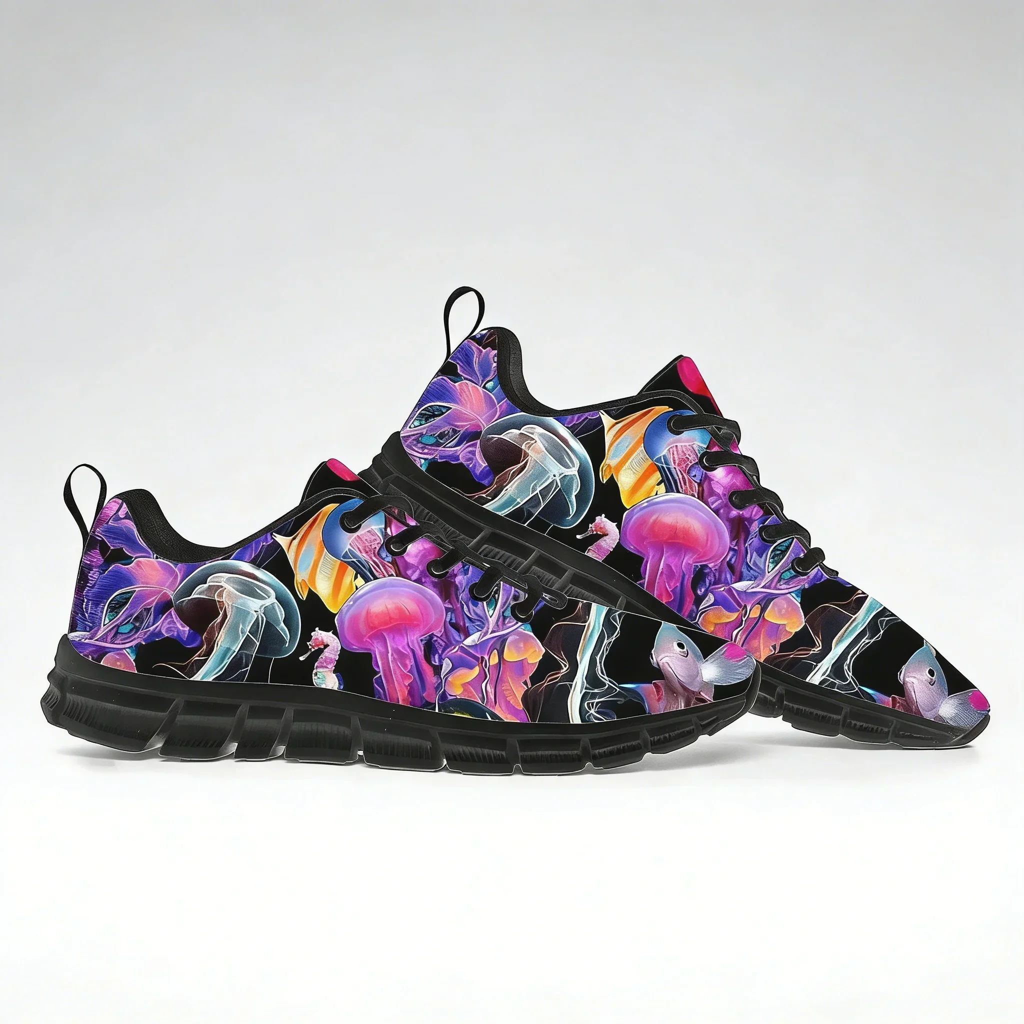 

Custom Jellyfish Sports Shoes for Men & Women - Personalized Couple Sneakers, Casual Tailor-Made