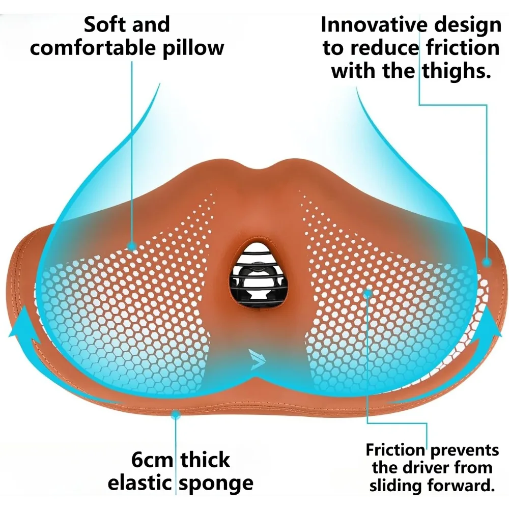 مقعد دراجة بدون أنف للرجال والنساء، وسادة مقعد دراجة مبطنة واسعة، سرج كبير مريح للدراجة على الشاطئ كروزر سيتي Ebike #4