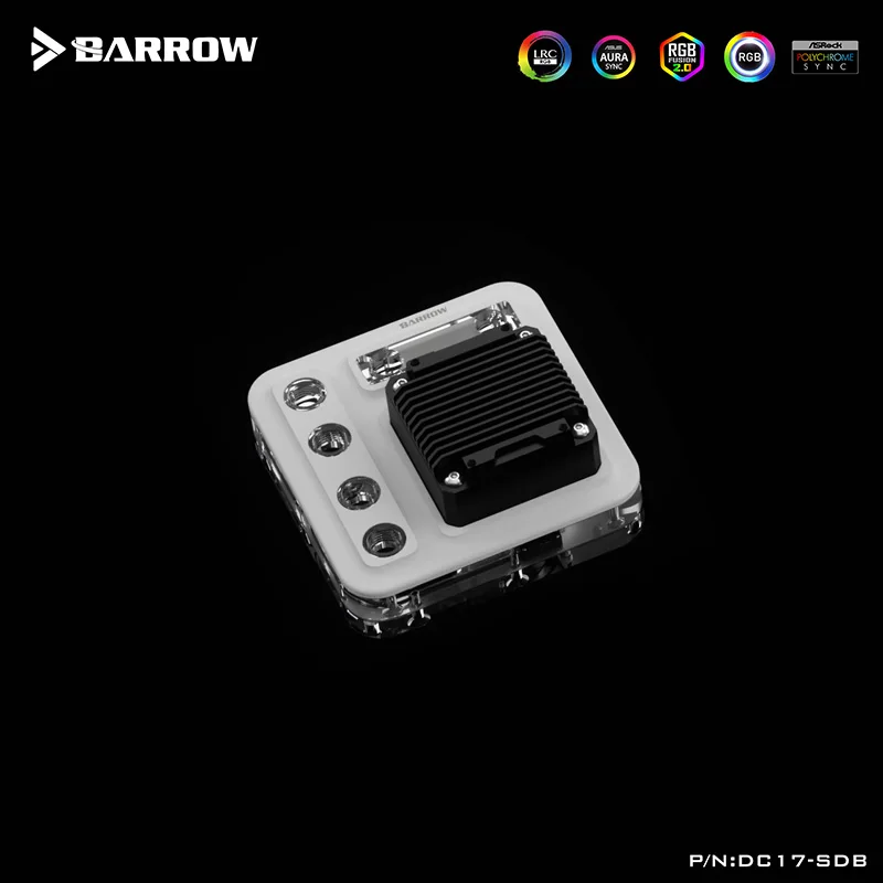 Barrow Universal Use Water Cooling Acrylic Distro Plate For Computer Case Combo 17W Pump,ARGB 5V,12cm Holes,DC17-SDB 120