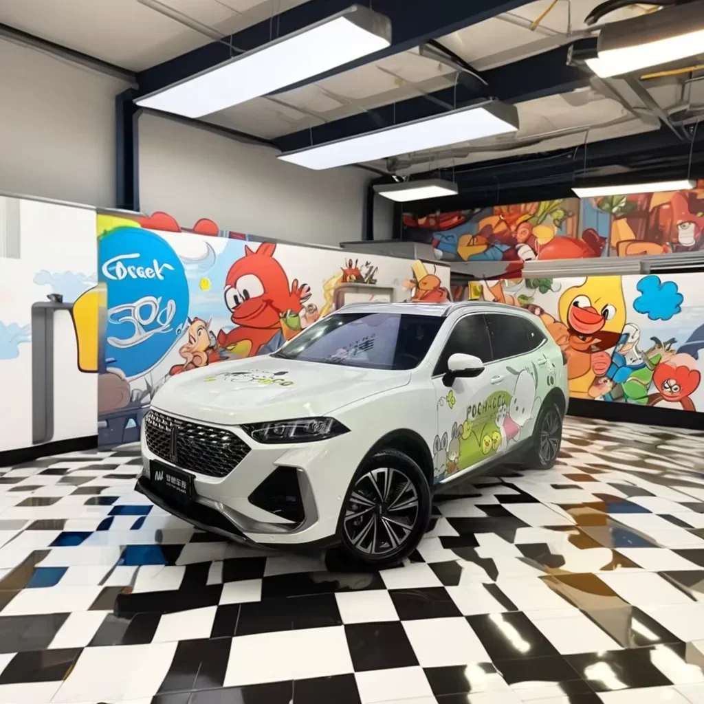 

Пленка с изменением цвета автомобиля, персонализированная Модифицированная граффити-пленка с градиентом для автомобиля