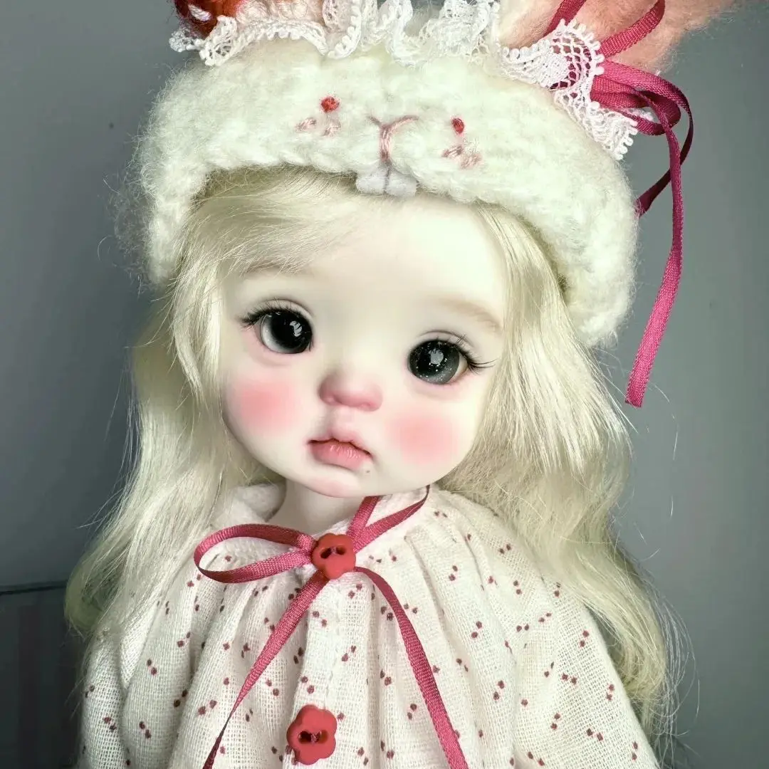 New toy sd  bjd doll 1/6 yuanbao big head bib baby girl princess cute cute high-quality human joint  Free shipping