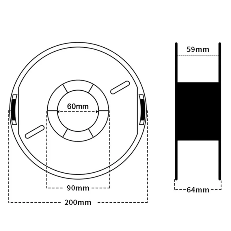 لوازم الطباعة ثلاثية الأبعاد لوازم PLA 1.75 مللي متر/1 كجم خيوط طابعة ثلاثية الأبعاد 1 كجم بكرة أجزاء طابعة ثلاثية الأبعاد ملحقات أبيض