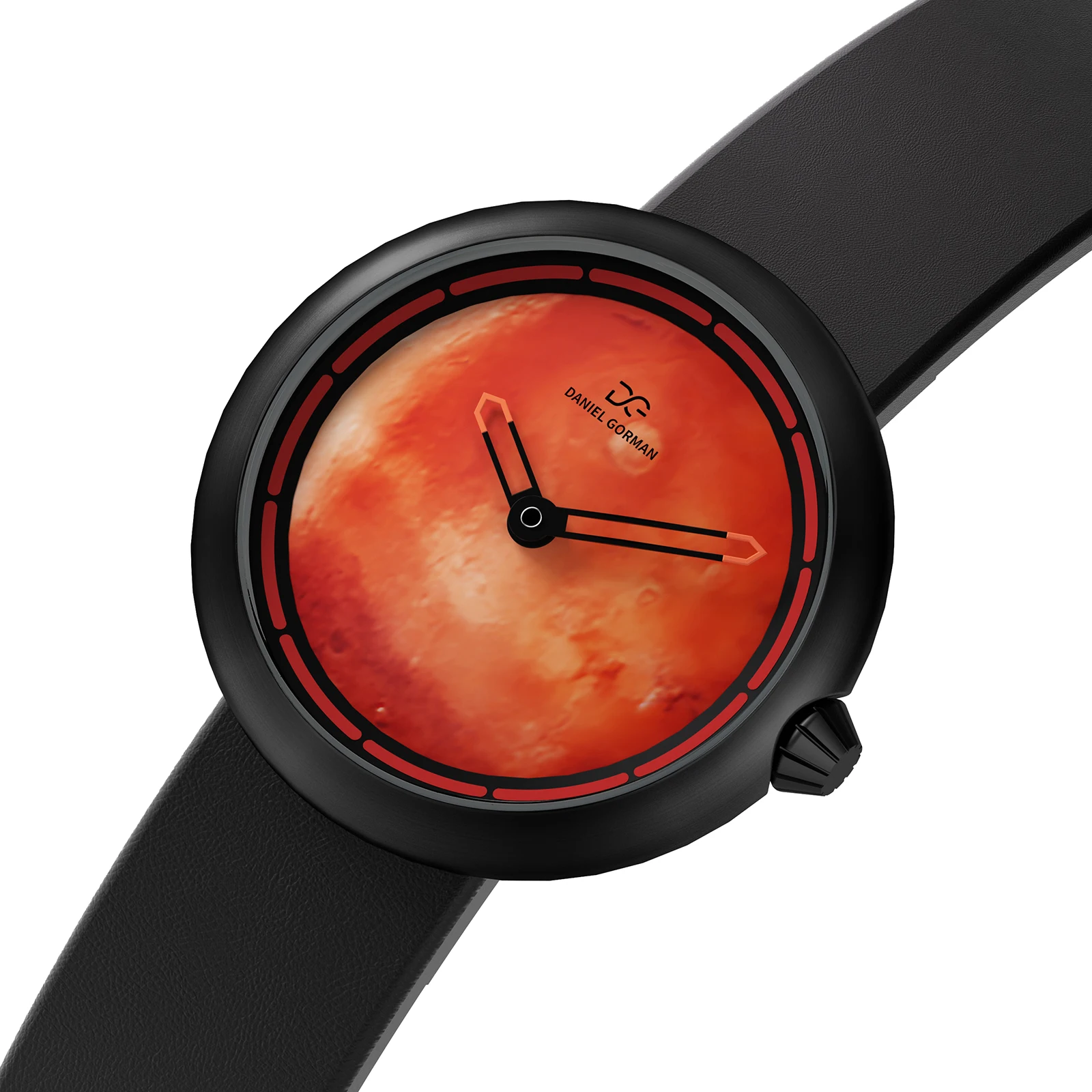 

DANIEL GORMAN Men Casual Sport Quartz Calendar Wrist Watch for Man Business Leather Waterproof Male Clock Luminous Watch