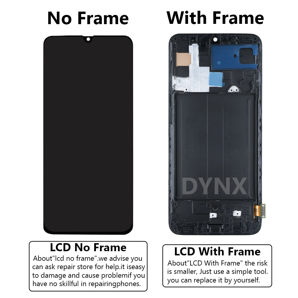 Super AMOLED A70 Display Screen For Samsung Galaxy A70 A705 A705F A705FD LCD Display Digital Touch Screen Assembly With Frame