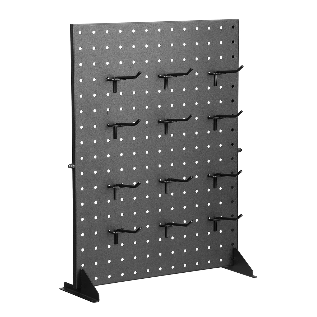 43x32cm Iron Jewelry Display Rack Metal Perforated Panel 12 Hooks Modular Stand Holder Necklace Bracelet Ring Earring Accs