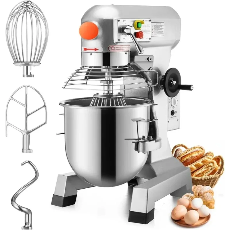 

Customized 500W Commercial Food Mixer 15Qt Stainless Steel Bowl Electric Dough Maker with Timing Function for Cake Bread Baking