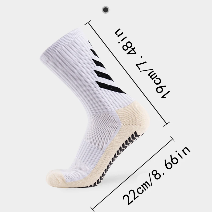 4 pairs of thick towel bottom sweat absorbing, odor proof, adhesive anti slip sports football socks image 4