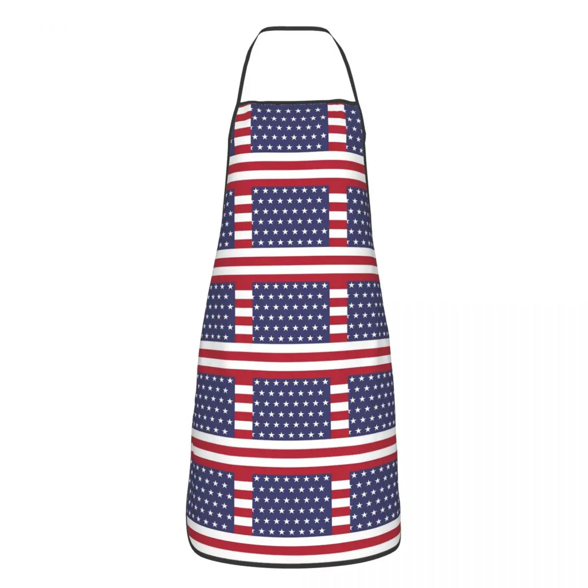 American Flag Graphic Design Apron Chef Cooking Tablier Waterproof Bib Kitchen Cleaning Pinafore for Women Men Gardening