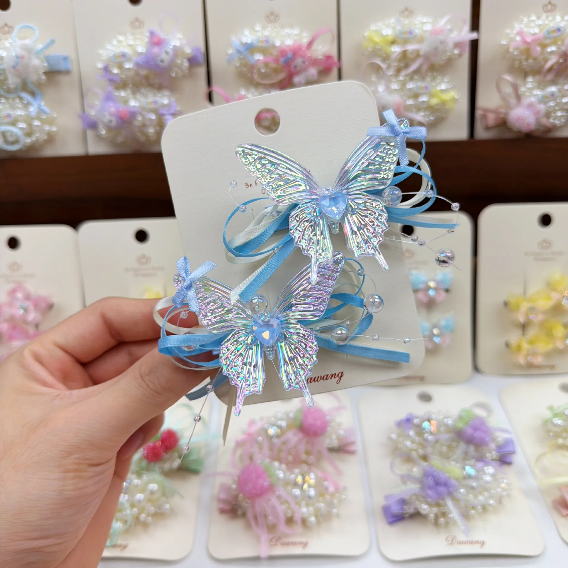Dreamy Butterfly Hair Clips for Kids - Cute Princess Style Hair Accessories for Girls with Korean Design, Hair-Safe Hair Clips a