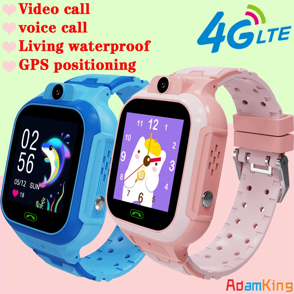 

4G Kids Smart Watch 1.4' Waterproof Dialing Video Call GPS LBS WiFi SOS Location Alarm Photography Children Smartwatch Boy Girl