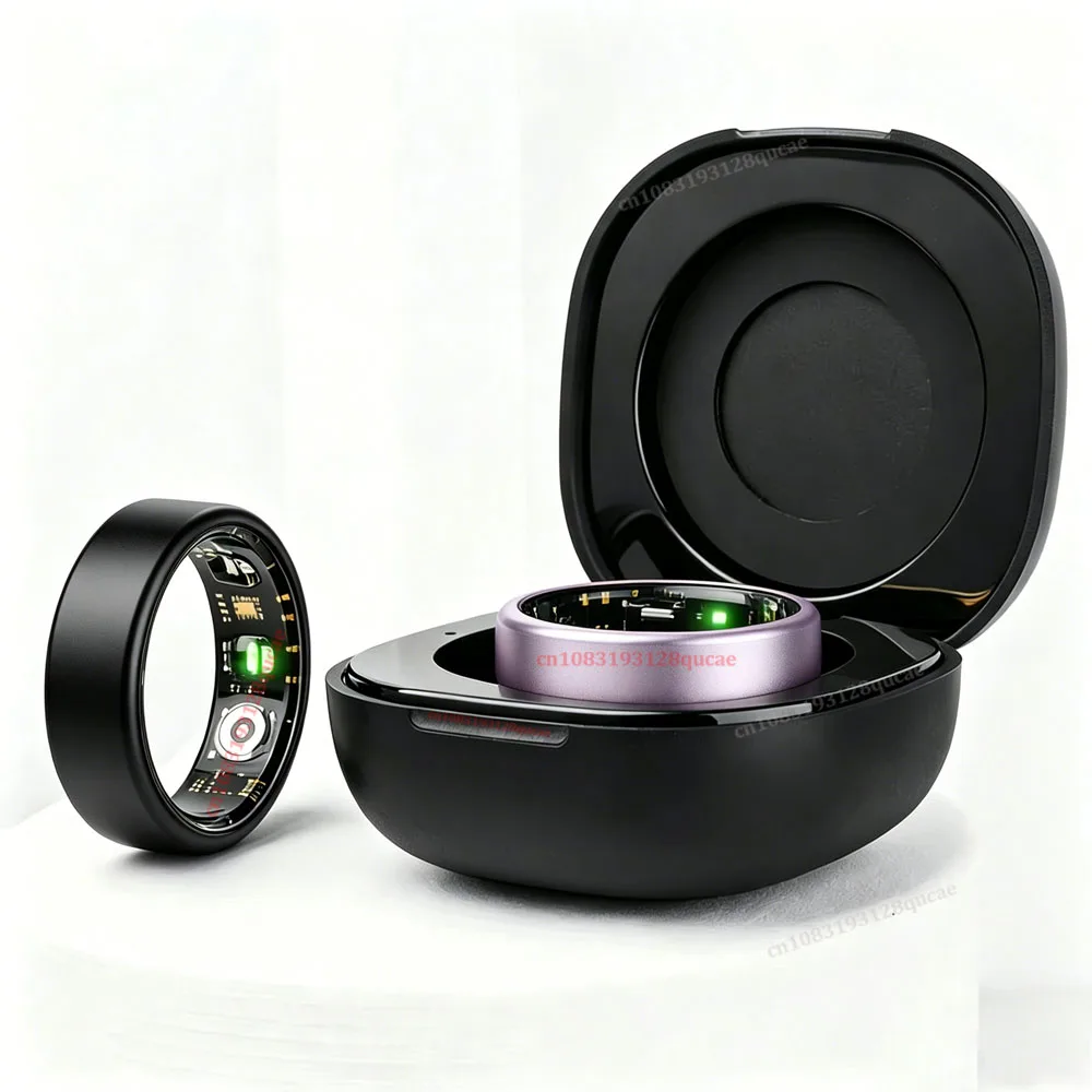 R10 Smart Ring with Charging Case Multi-color Ring Men Women Health Sleep Heart Rate Monitoring IP68 Waterproof Multi-sport Mode