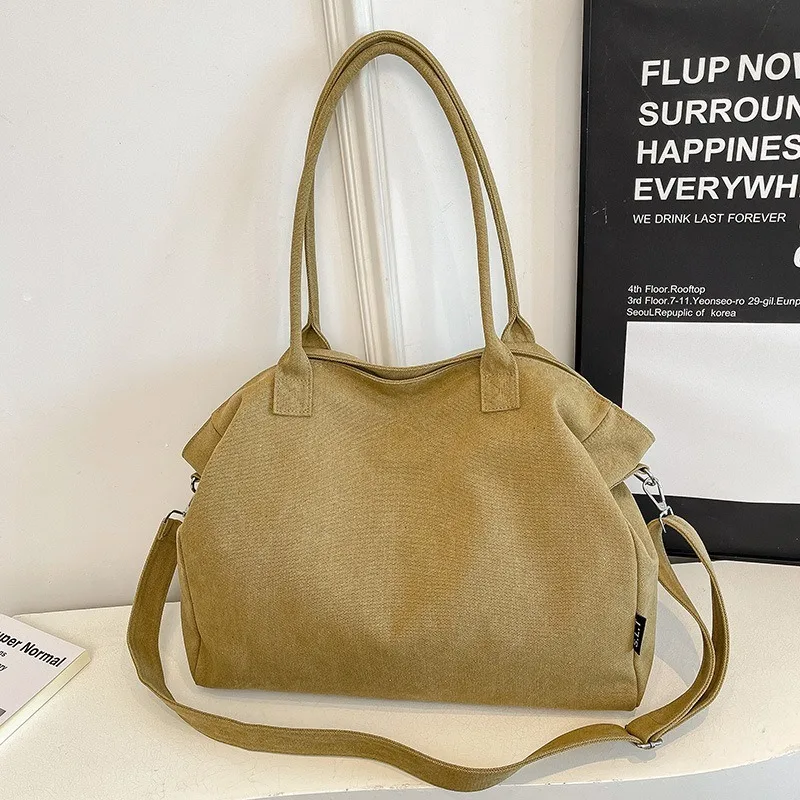 Fashion Explosion Casual Canvas Bag Women's Tote Bag Casual Commuter Large Capacity Shoulder Messenger Bag Women - view 3