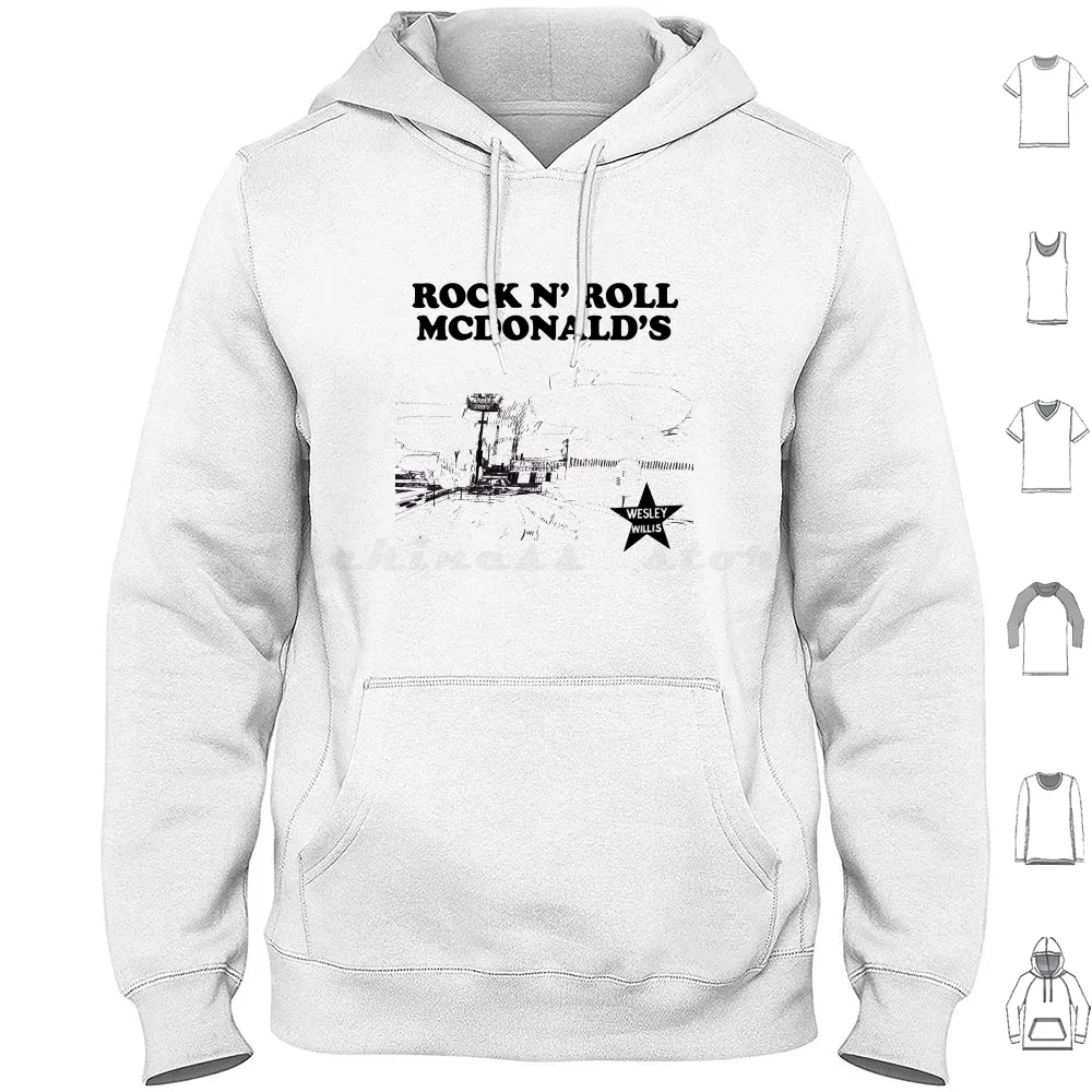 

Wesley Willis-Rock N Roll Hoodie Cotton Long Sleeve Wesley Willis Chicago N Roll Music Vintage Retro Cool Punk Wesley