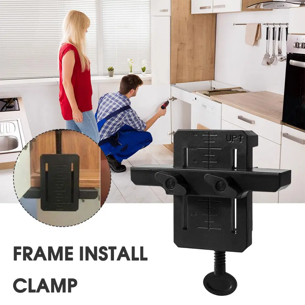 Braçadeira plástica multiuso para porta, suporte oculto, braço do armário, ABS, mini, armários de assoalho high-end, quadro instalar, novo, R5L7