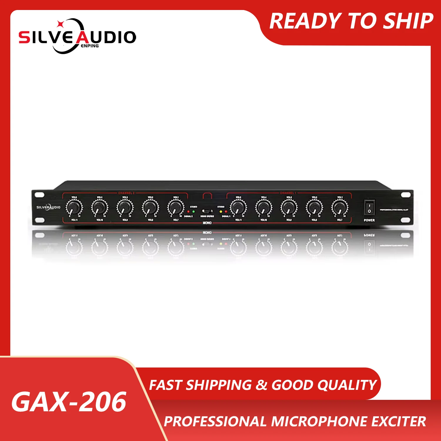 

GAX-206 Professional equipment Stereo Mono Audio Signal Splitter Amplifier Distributor for stage