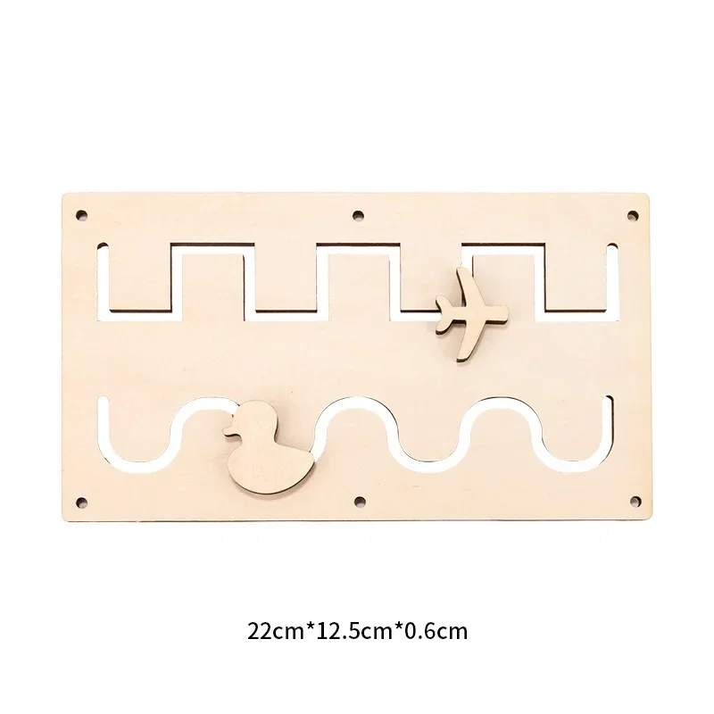 Nuevo tablero ocupado Montessori de madera DIY, accesorios de Chip de animales, rompecabezas, juguete musical, engranaje de reloj de arena, juguete