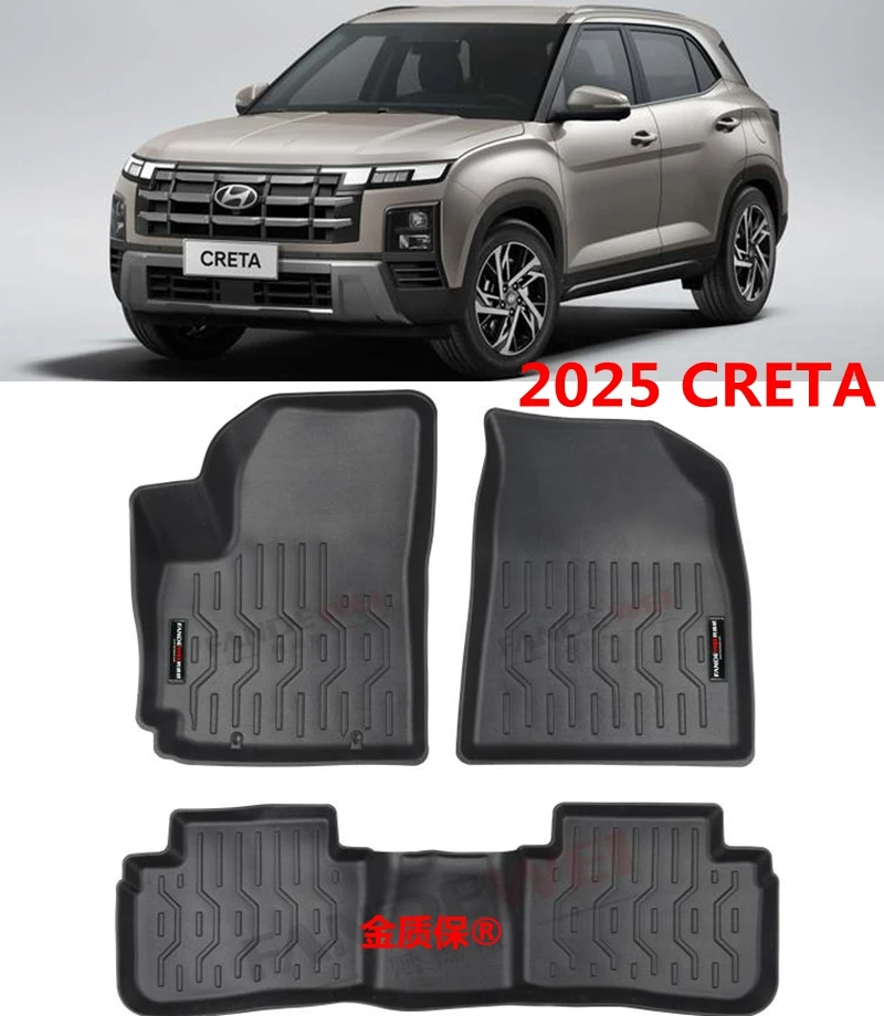 

Use for 2025 Hyundai venue Creta custom car All-Weather car floor Mat Full Set Fit For 2025 venue creta waterproof car floor mat