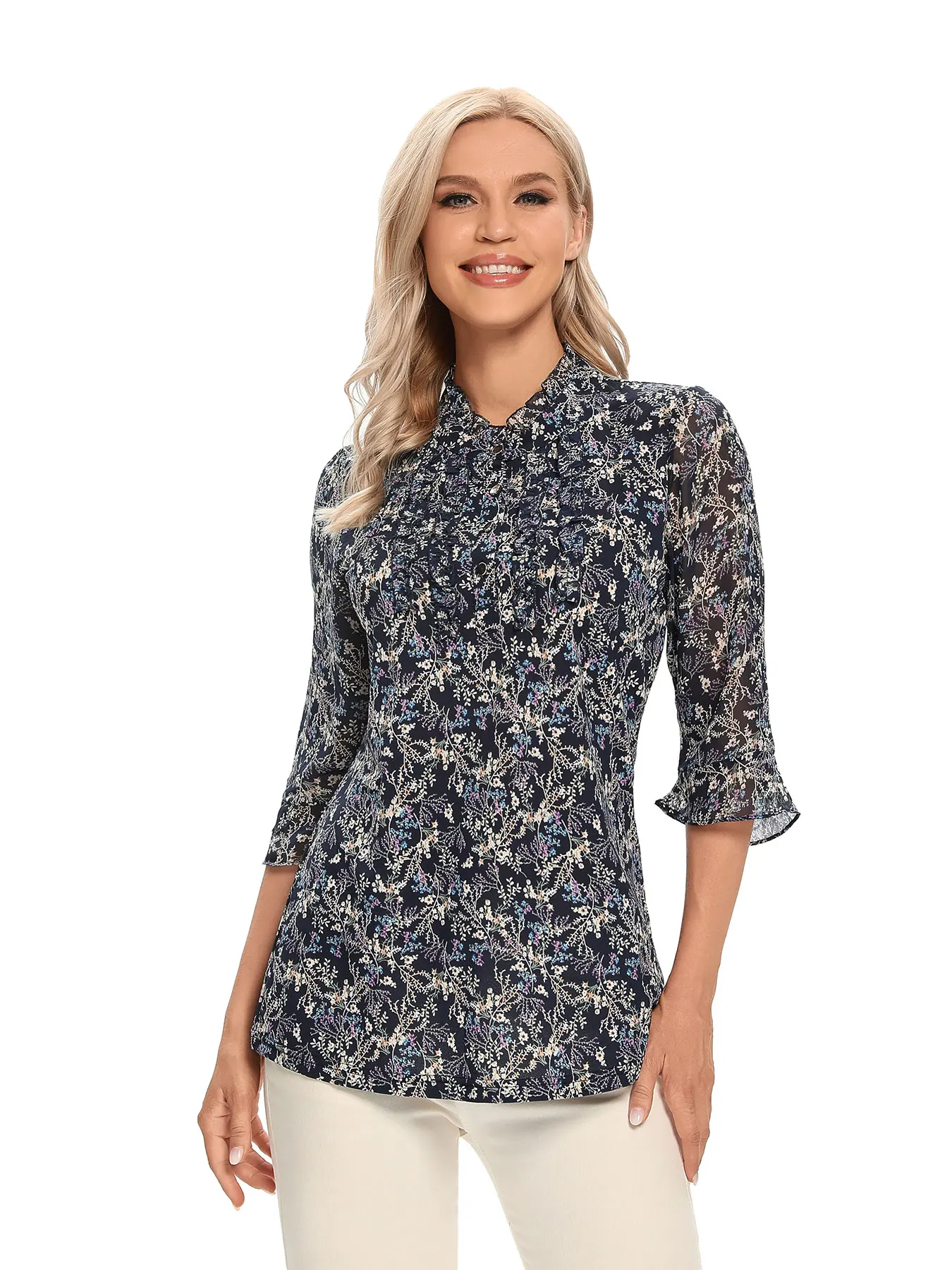 

Women Woven Fashionable Casual Shirt For Spring And Autumn