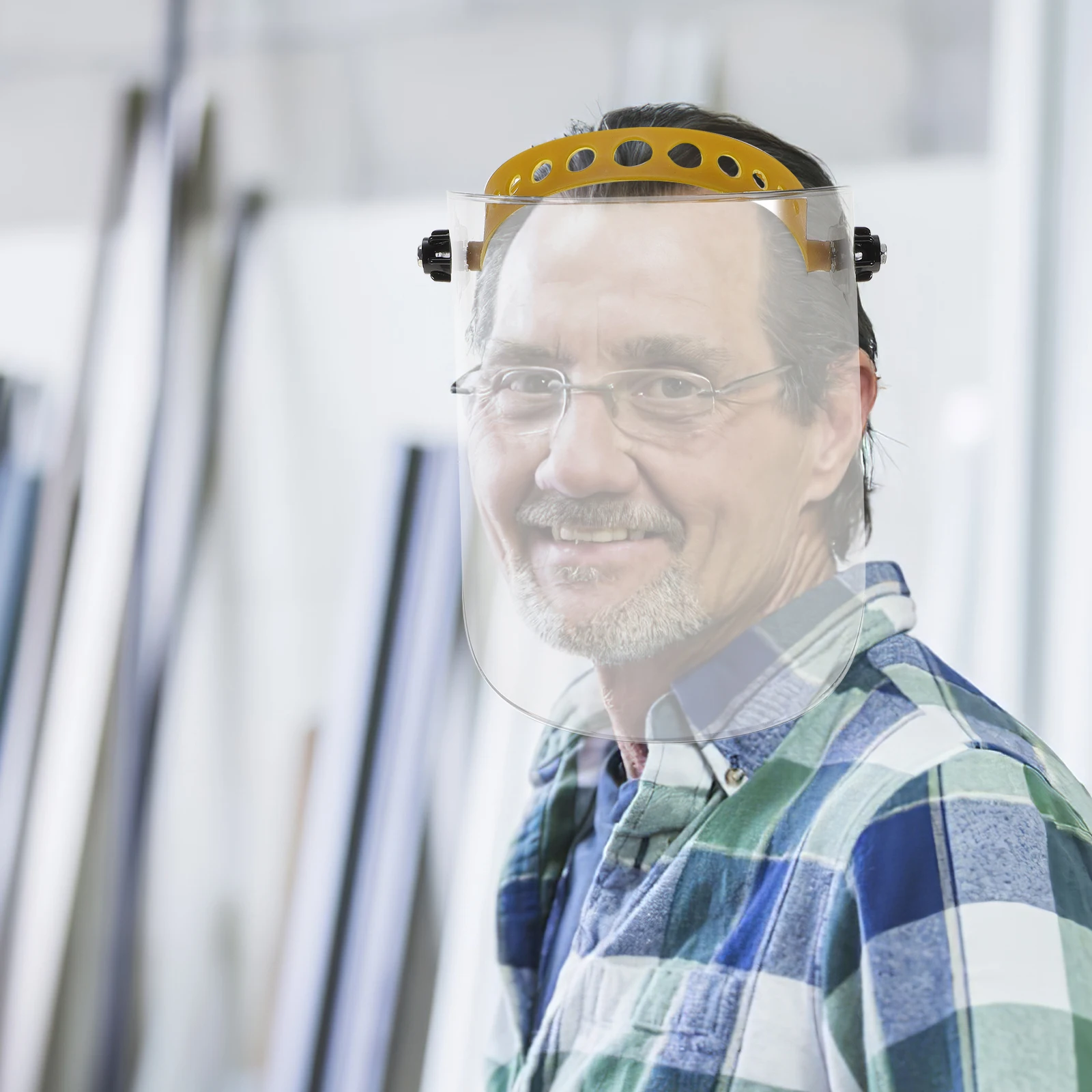 قطعتان من غطاء الوجه الشفاف، حاجز متين للبصق للاستخدام في الهواء الطلق، خفيف الوزن، حماية محمولة، تصميم بسيط #1