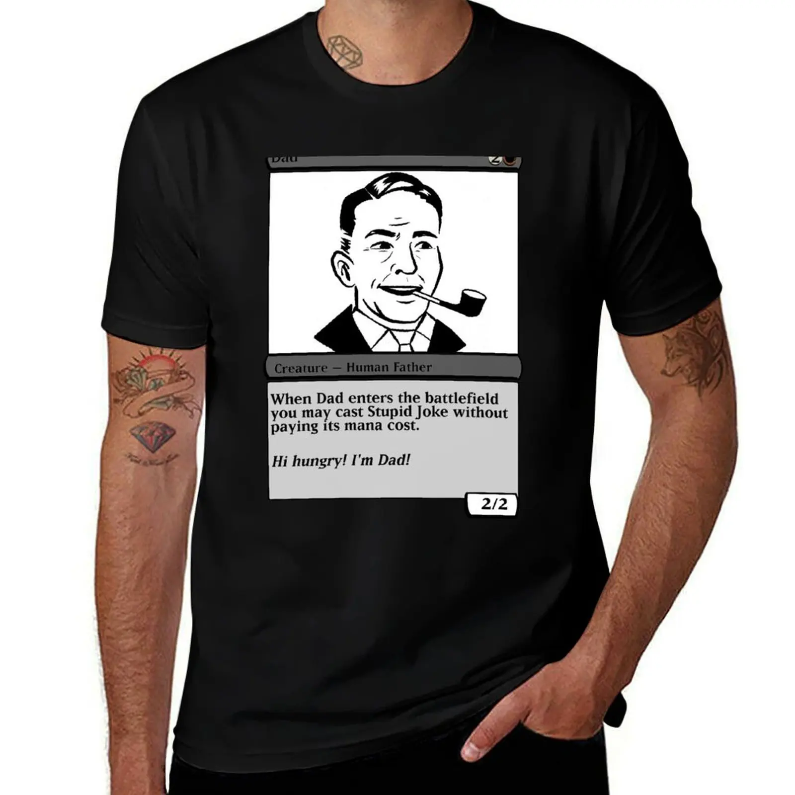 

Dad Magic Card T-Shirt basketball graphic tees sweat sports fans valentines clothes mens t shirts