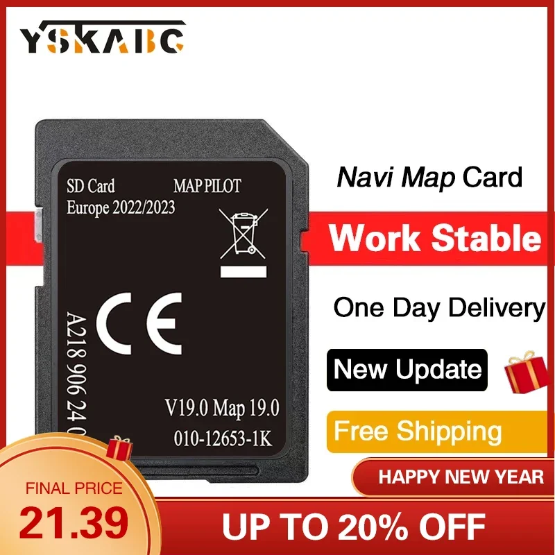 One Day Delivery SD Card GPS Map Pilot Europe Sat Nav 2022-2023 Star1 V19 A2189062404 for Mercedes Garmin