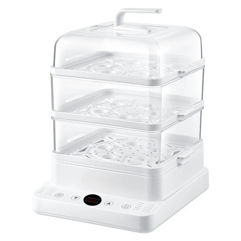 Electric steamer household three-layer multi-functional 24L  large capacity split visible and transparent
