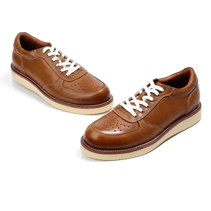 

Men's Cowhide Leather Shoes For Business And Leisure All Genuine Leather Shoes