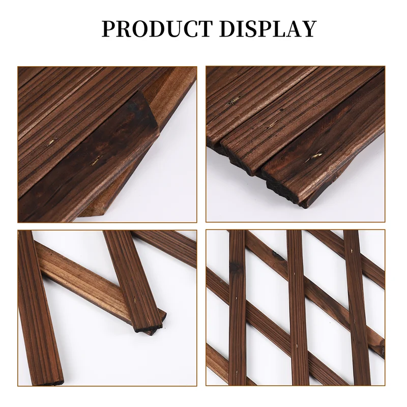 

-A12R Expanding Wooden Garden Wood Pull Mesh Wall Fence Grille For Home Garden Sub Garden Decoration Climbing Frame