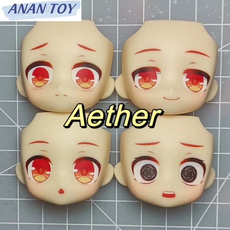 

Traveler Aether Ob11 Face GSC YMY Doll Handmade Water Sticker Faceplate Anime Cosplay Toy Accessories