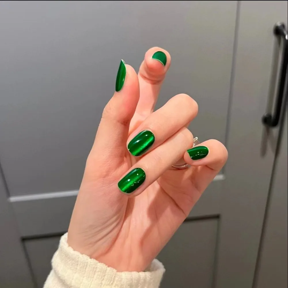 Unhas quadradas falsas francesas para mulheres, unhas falsas impermeáveis, cobertura completa, forma quadrada, manicure para uso, dia dos namorados