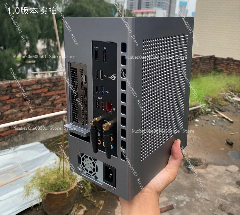 K2S Mini-ITX-Gehäuse A4-Struktur CNC-gefertigt Kompatibel mit K39 Ghost S1 Dual-Slot Kurzes GPU Mini-PC-Gehäuse