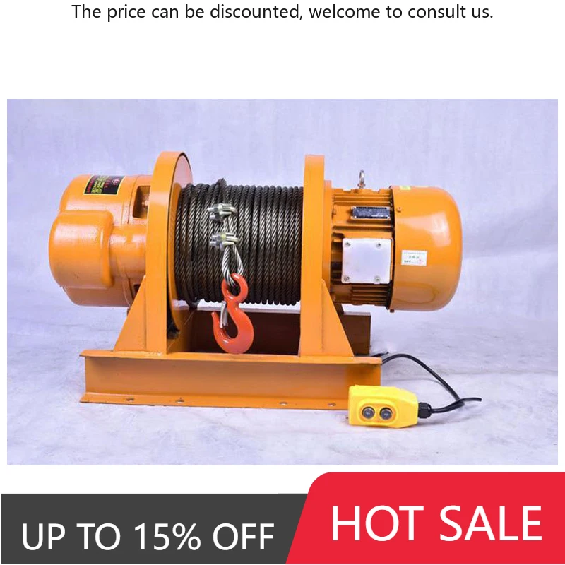 

Cable 3 Phase Electric Power Wire Rope Winch 10 M 1 Ton Electric Hoist Wire Rope Winch Pulling Hook Winch