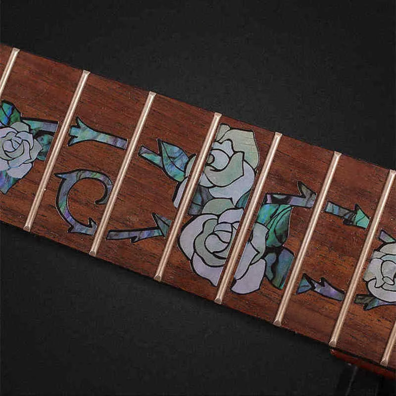 New Electric Guitar Fretboard Stickers Guitar Fingerboard Decals Inlay Sticker for Bass Ukulele Guitar Parts Accessories