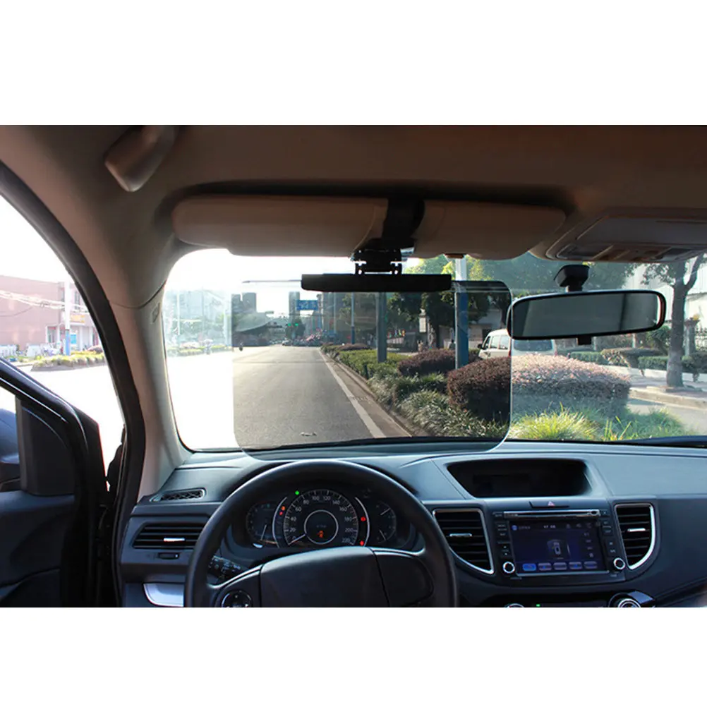 

Big Size Tinted Car Visor Extender Shade for Windshield Anti-Glare Sun Premium Acrylic Material for Any Car Truck Rv