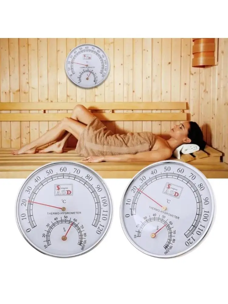 

Термометр и гигрометр 2 в 1, используемые в сауне, ванной комнате, 0-120 ℃, легкий вес