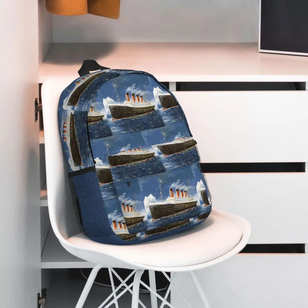 The Most Popular Ship Of All Times, Titanic. Backpack Hot Sale Daypack Large Capacity BookBag Shoulder Bags Men Women School Bag