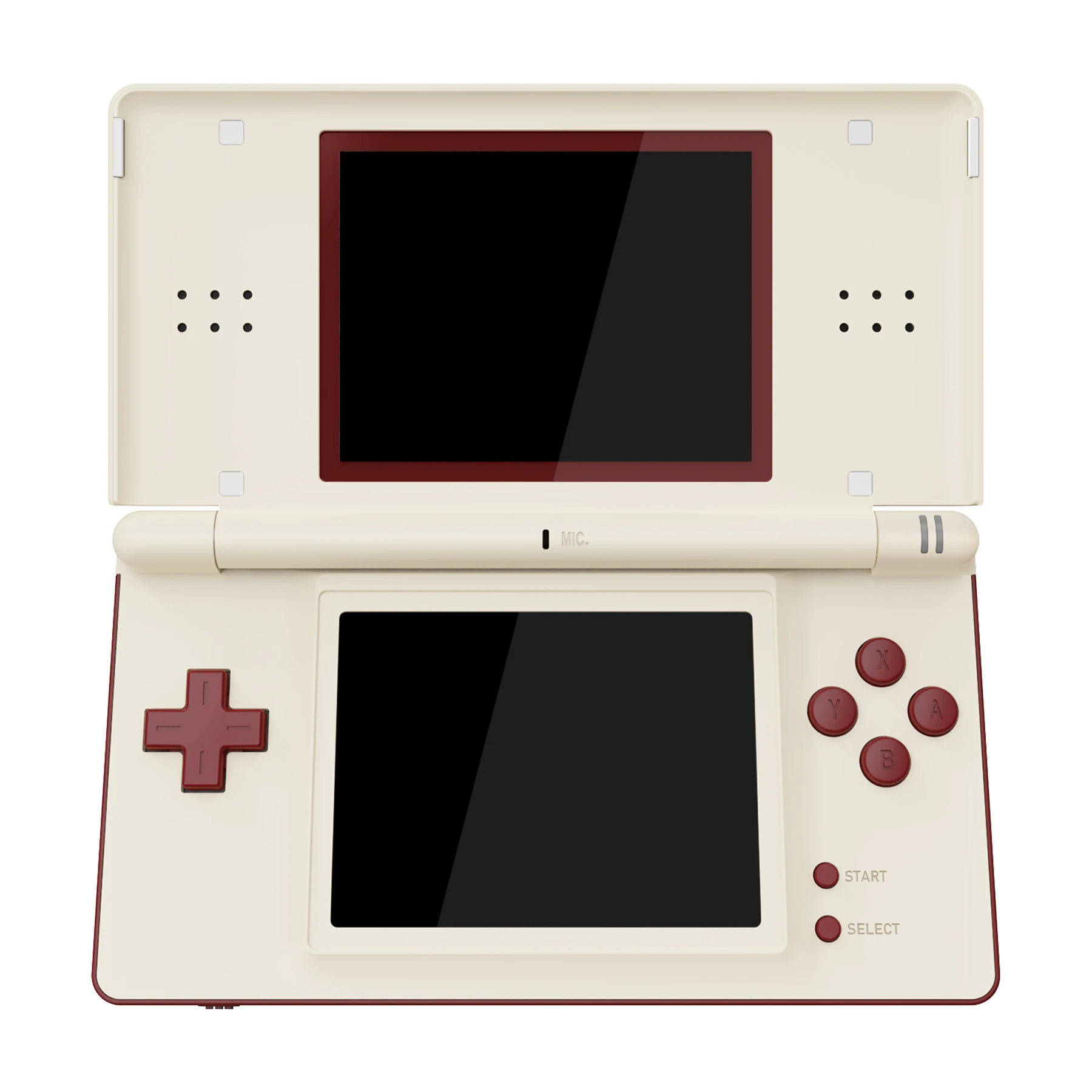 eXtremeRate Replacement Full Housing Shell for Nintendo DS Lite (NDSL), Case Cover W/Buttons & Screen Lens - Classic FC Style