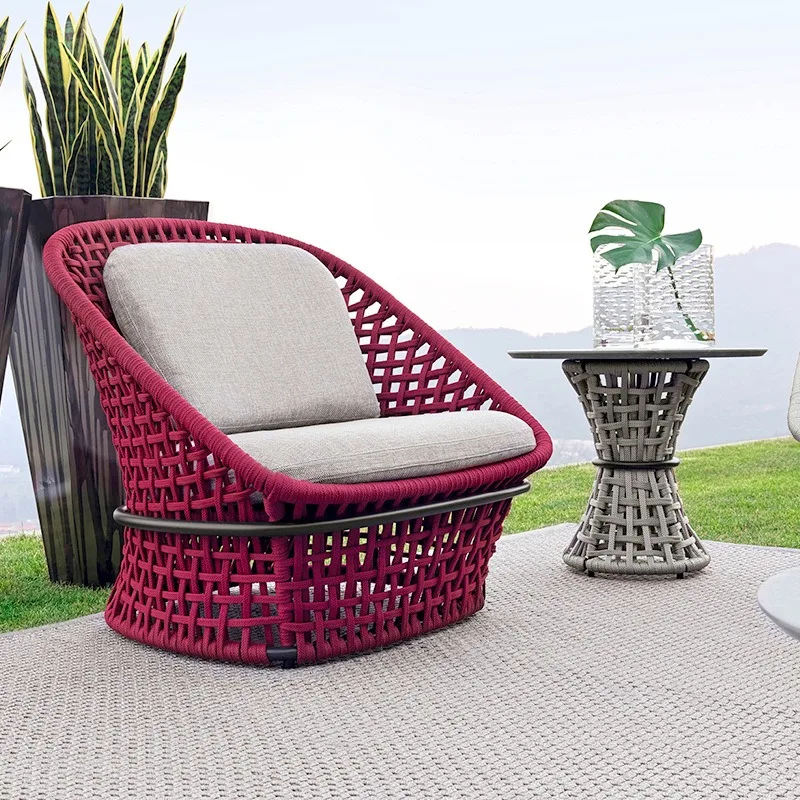Outdoor furniture, patio garden terrace rattan chairs