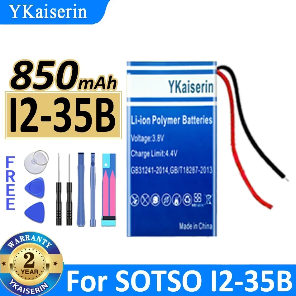 

850mAh Battery for SOTSO I2-35B, 602040 2-Line, Reliable Power Source