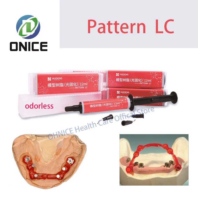 Modello dentale LC Flow Resin 12ml materiale da laboratorio modellazione fotopolimerizzante composito per contenere moncone Bridge Implant Jig