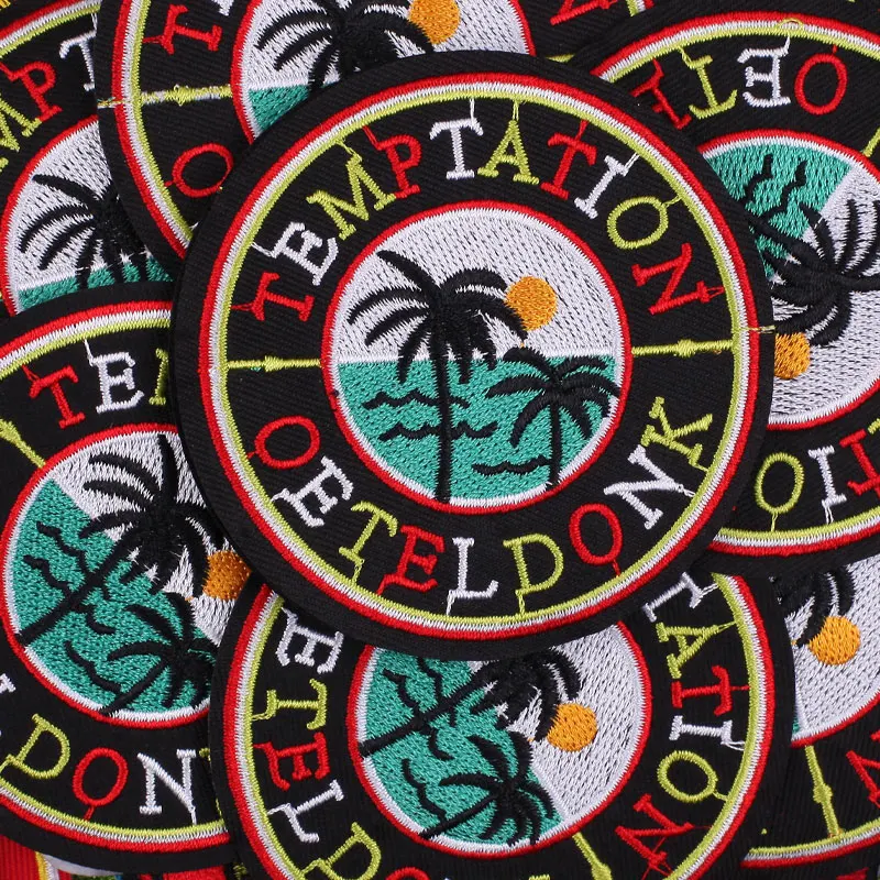 Oeteldonk Emblem Frog Patch Badges Carnival for Netherland Iron on Embroidery Patches for Clothing Heart Letter Patch Stickers