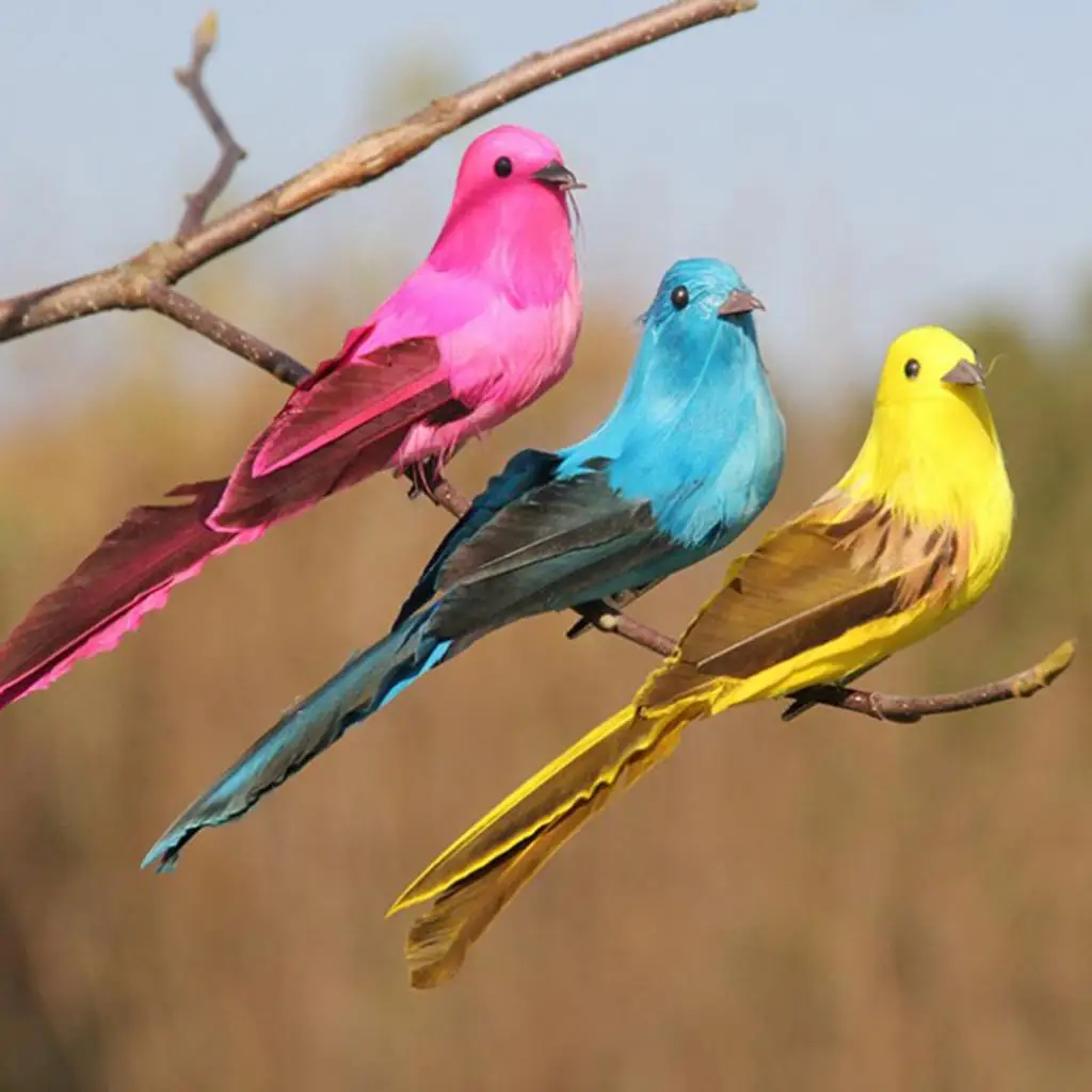 Artificial Foam Birds Realistic Decorative Garden Accessory for Festive Decoration Birds and Backyard Ornaments