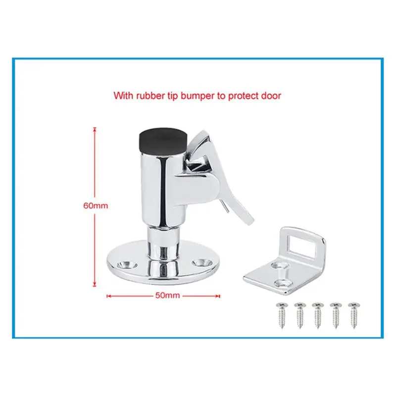 10X Stainless Steel 316 Boat Door Stop Stopper Catch Door Holder Floor Knob Yacht RV Motorhome Camper Spring Latch-A08Q