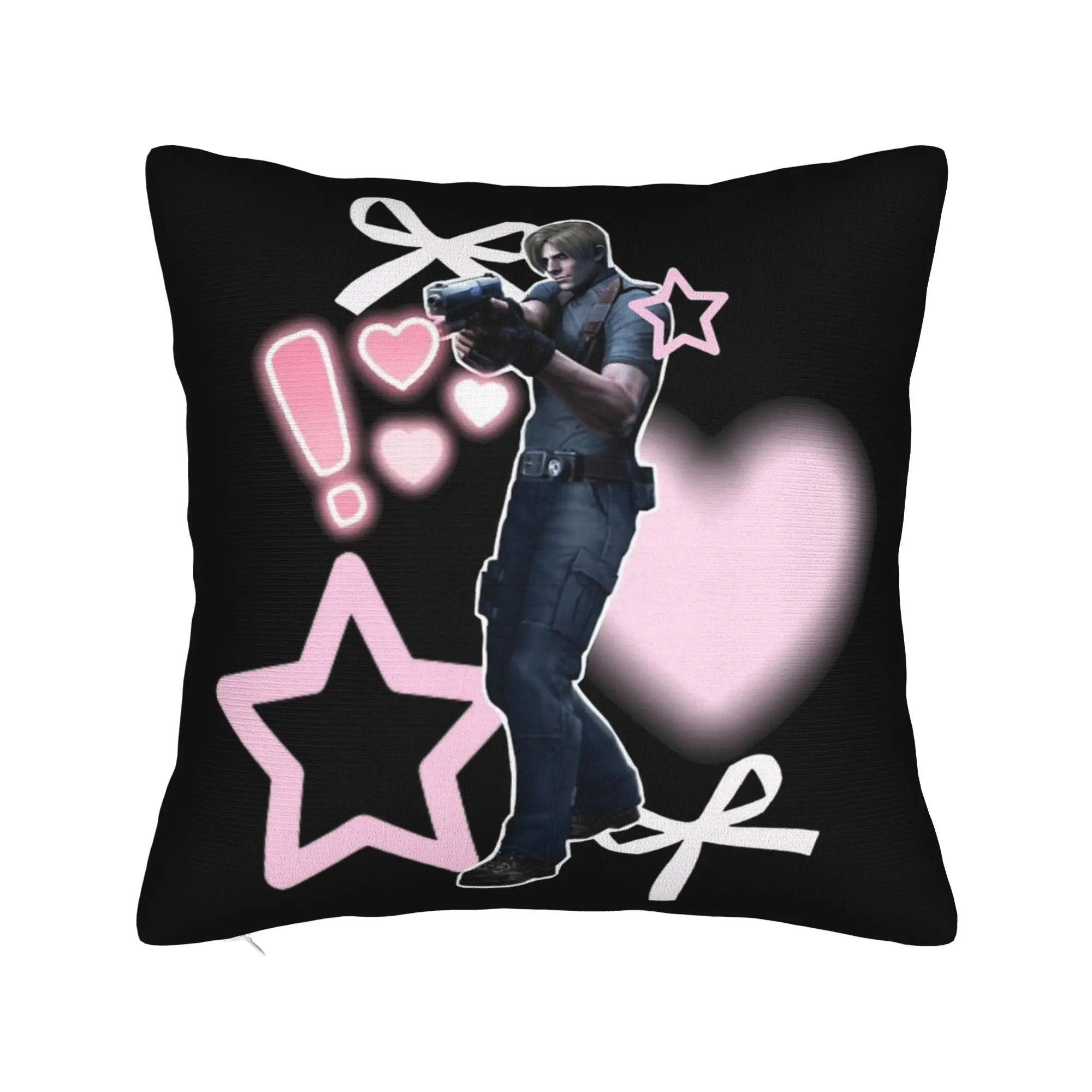 Leon Kennedy  Residents Evils Pillowcase Soft Polyester Cushion Cover Decor  Pillow Case Cover Sofa Wholesale 45X45cm