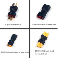 T-plug/XT30/60/90 male to male, female to female adapter for RC aircraft quadcopter parts connector adapter without wires