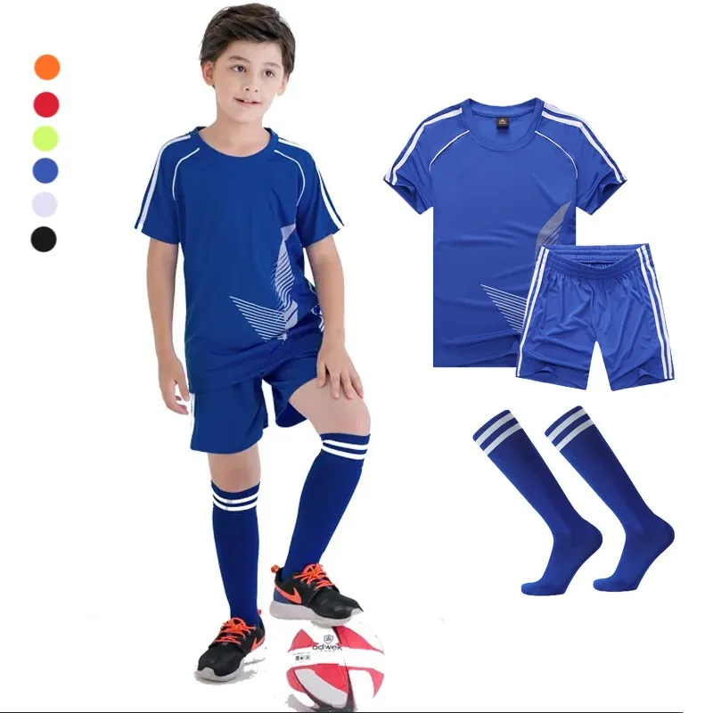 

Adult Children Football Jerseys Men Boys Girls Student Soccer Sets Short Sports Kid Uniforms Fitness Socks Tracksuit Suits A852