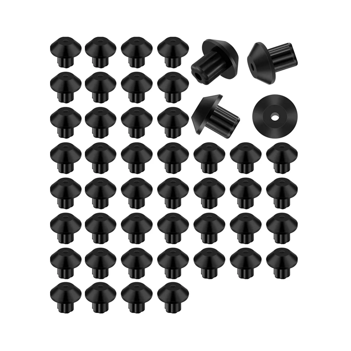 48 Pcs Rubber Grate Feet Rubber Foot Replacements Compatible with WB2K101 Gas Range Burner Grate Replace WB02T10461